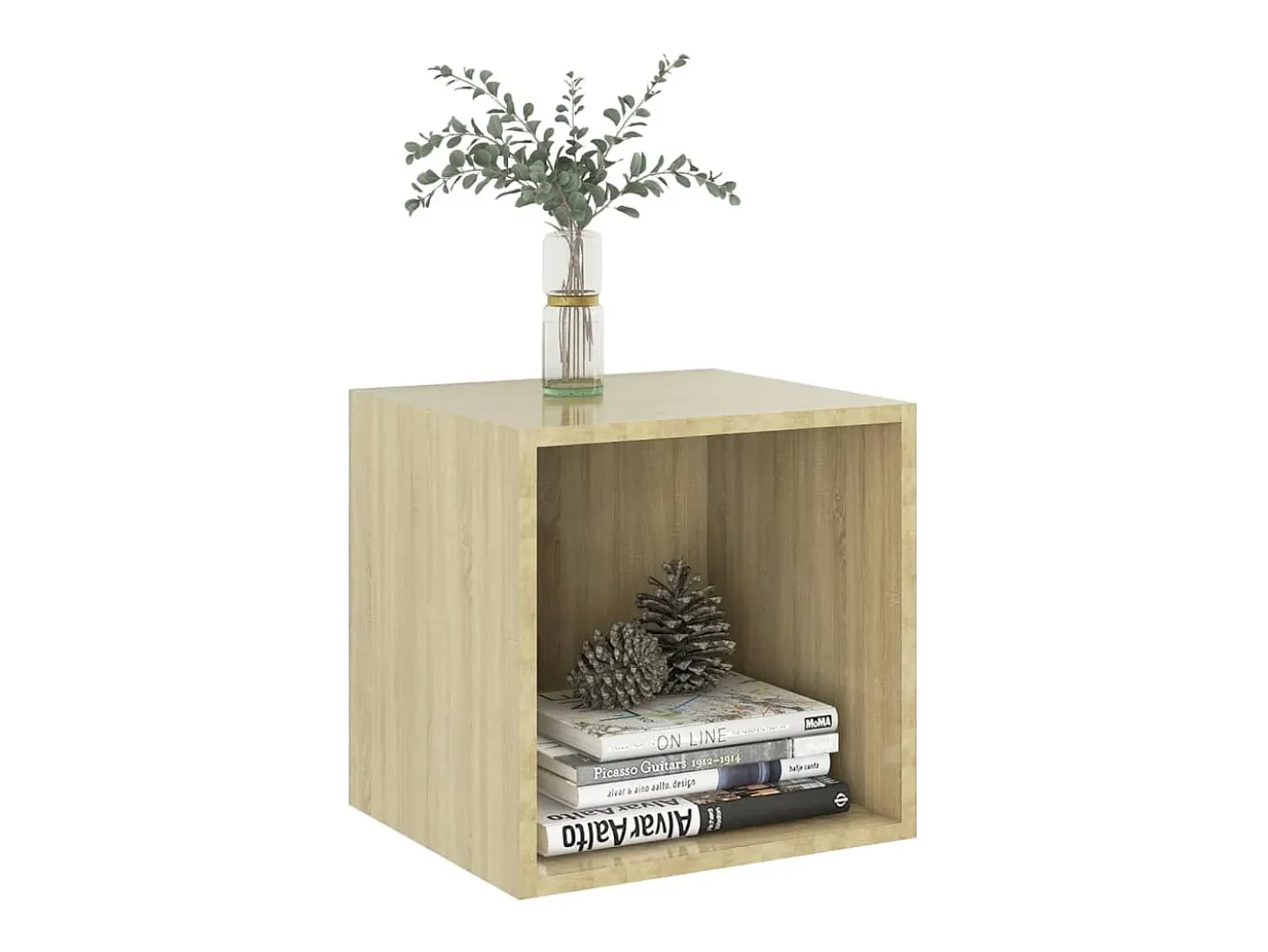 Armario de pared de roble Sonoma de 37 x 37 x 37 cm, madera de ingeniería