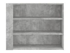 Armario de pared gris hormigón 75x35x60 cm madera de ingeniería