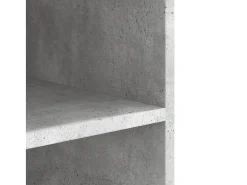 Armario de pared gris hormigón 75x35x60 cm madera de ingeniería