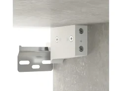 Armario de pared gris hormigón 35x34x90 cm Madera de ingeniería