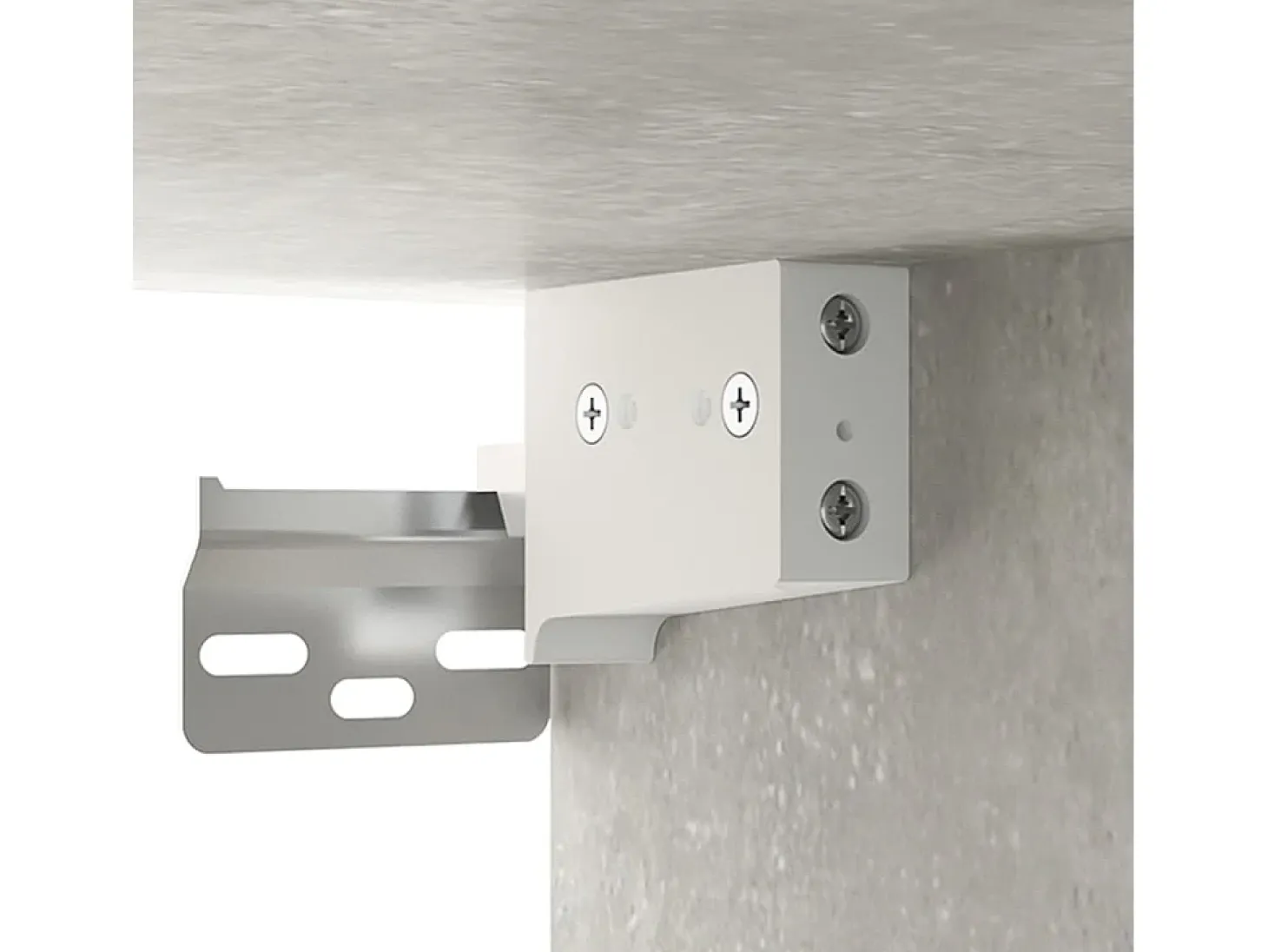 Armario de pared gris hormigón 35x34x90 cm Madera de ingeniería