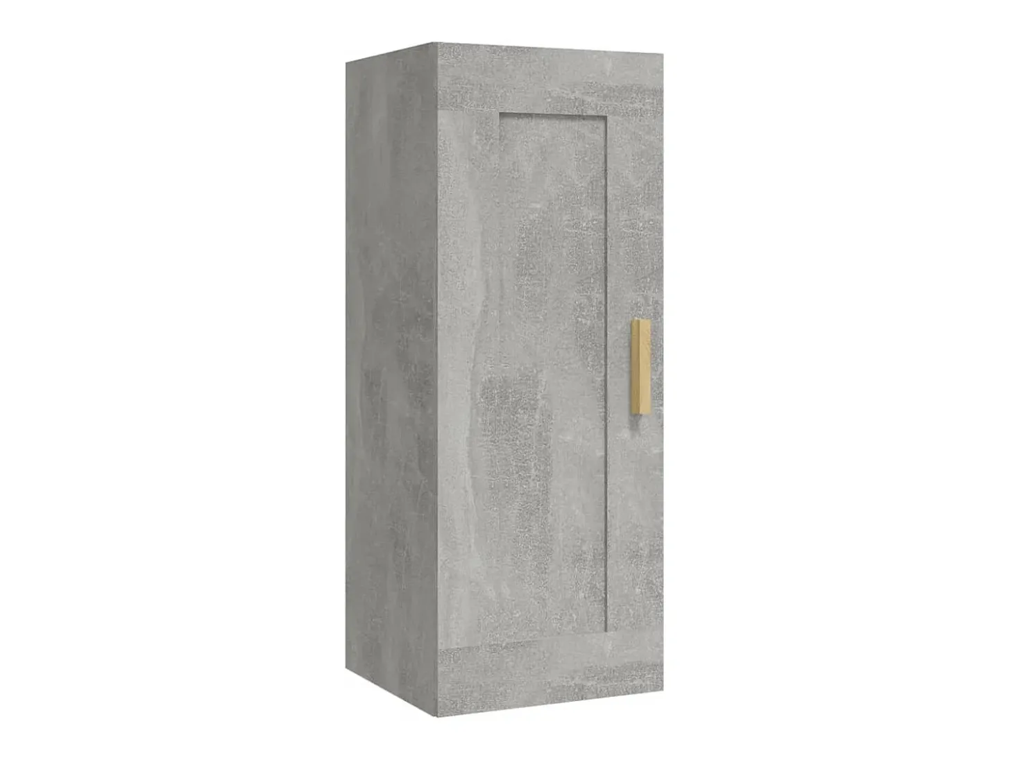 Armario de pared gris hormigón 35x34x90 cm Madera de ingeniería