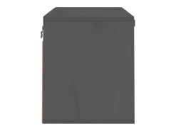 Armario de pared Gris 60x30x35 cm Madera maciza de pino