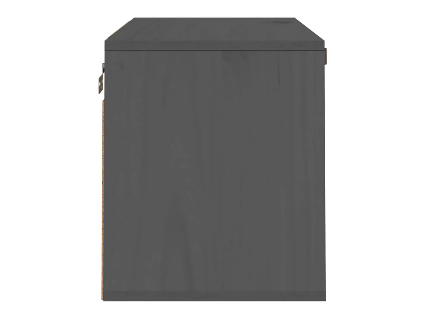 Armario de pared Gris 60x30x35 cm Madera maciza de pino