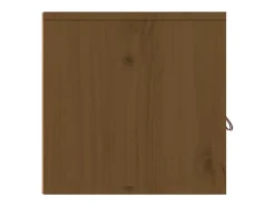 Armario de pared marrón miel 80x30x30 cm Madera maciza de pino