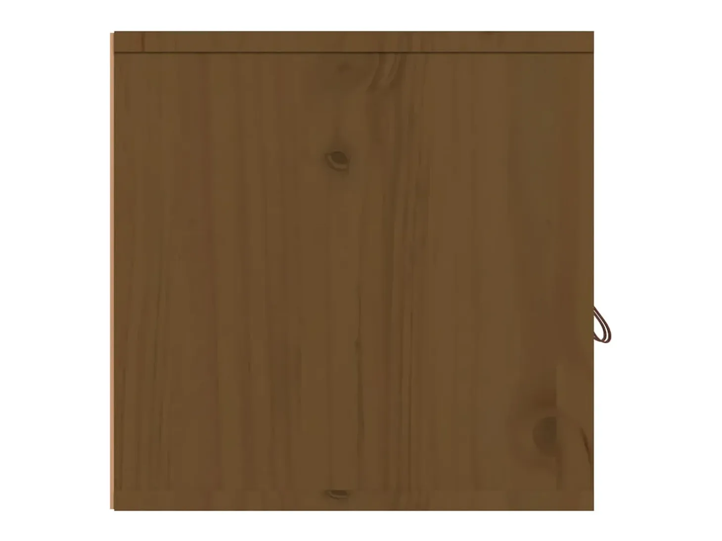 Armario de pared marrón miel 80x30x30 cm Madera maciza de pino