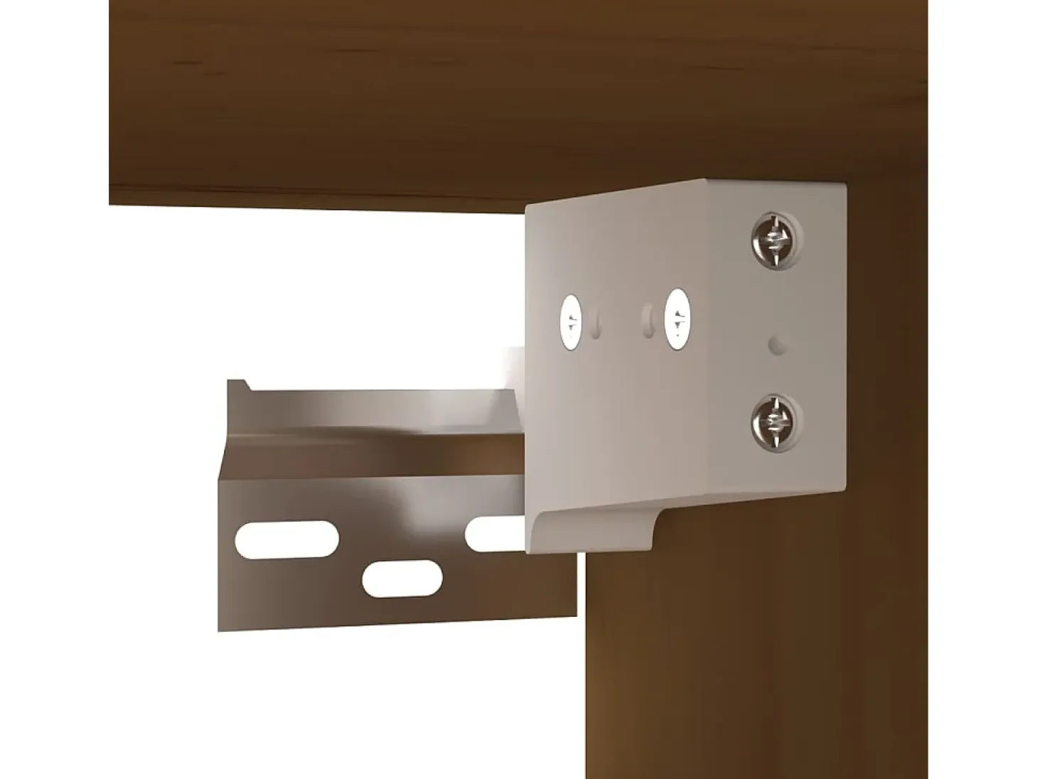 Armario de pared marrón miel 80x30x30 cm Madera maciza de pino