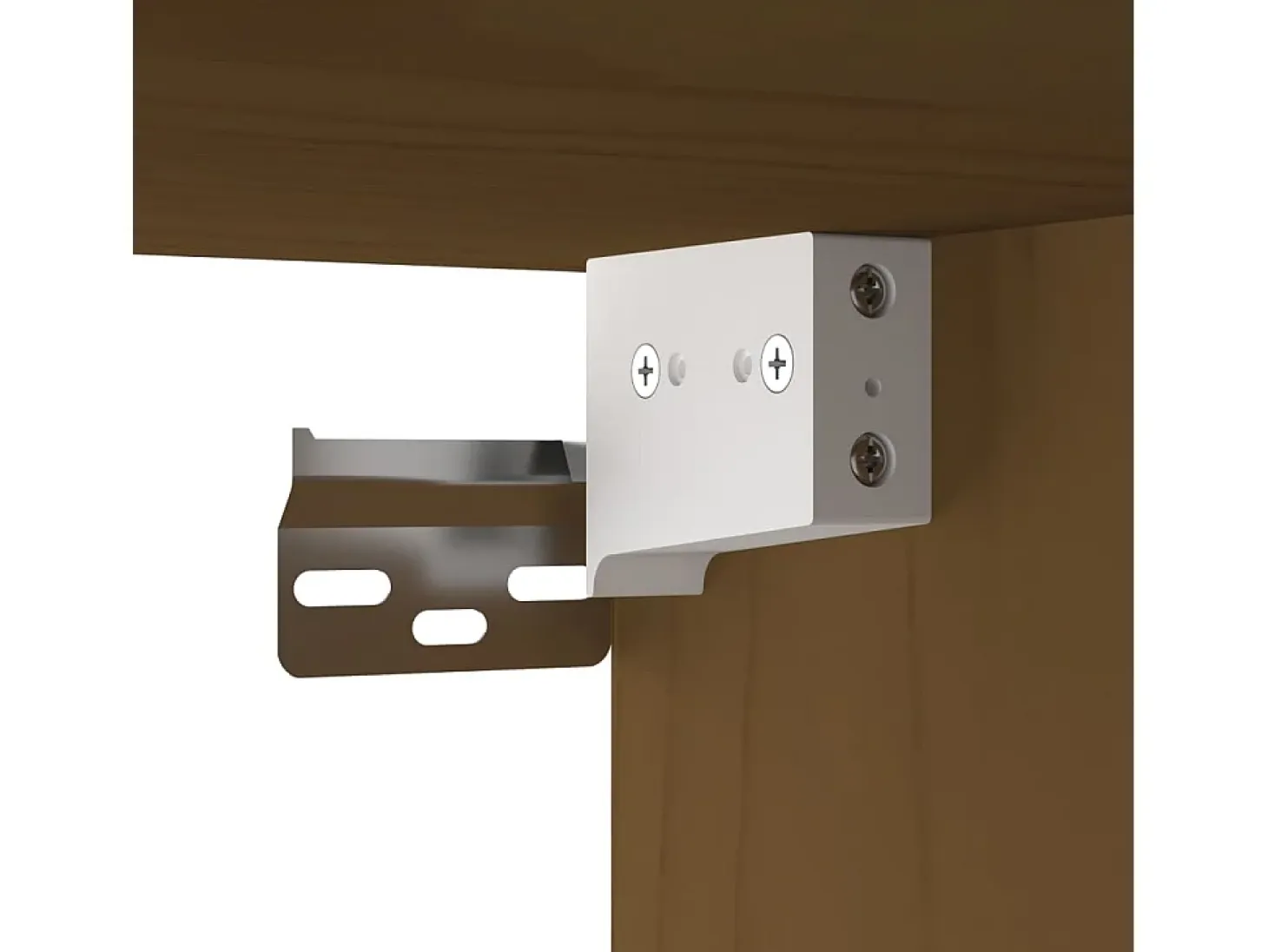 Armario de pared marrón miel 40x30x35 cm Madera maciza de pino