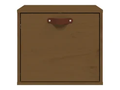 Armario de pared marrón miel 40x30x35 cm Madera maciza de pino