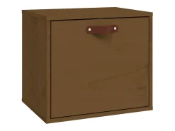 Armario de pared marrón miel 40x30x35 cm Madera maciza de pino