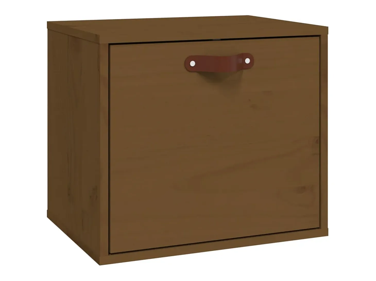 Armario de pared marrón miel 40x30x35 cm Madera maciza de pino