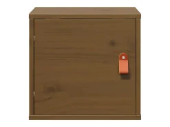 Armario de pared marrón miel 31,5x30x30 cm Madera maciza de pino