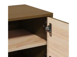 Armario de pared marrón miel 31,5x30x30 cm Madera maciza de pino