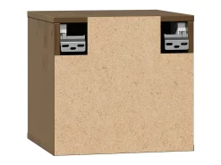 Armario de pared marrón miel 31,5x30x30 cm Madera maciza de pino