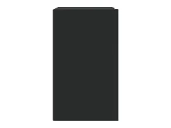 Armario de pared negro 75x35x60 cm madera de ingeniería