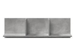 Armario de pared 100x16,5x30 cm madera de ingeniería gris hormigón
