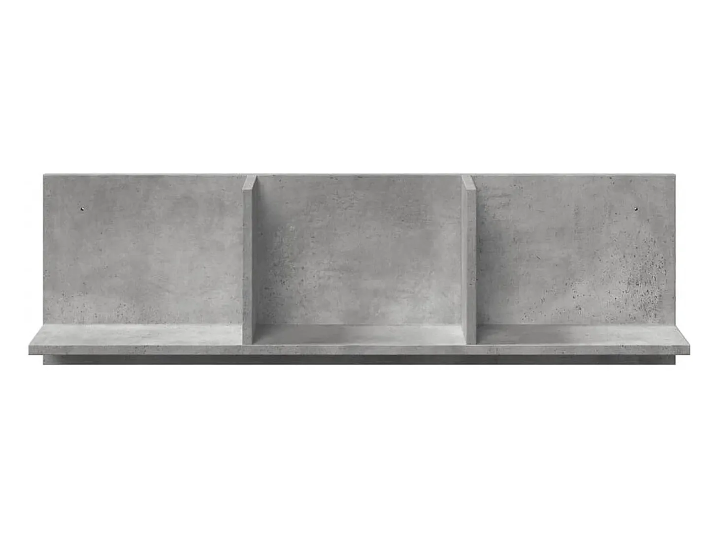 Armario de pared 100x16,5x30 cm madera de ingeniería gris hormigón