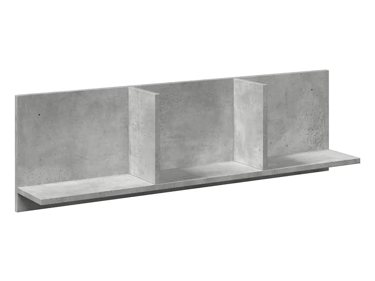 Armario de pared 100x16,5x30 cm madera de ingeniería gris hormigón