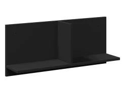 Armario de pared 70x16,5x30 cm madera de ingeniería negra
