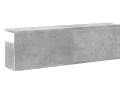 Armario de pared 100x20x30 cm madera de ingeniería gris hormigón