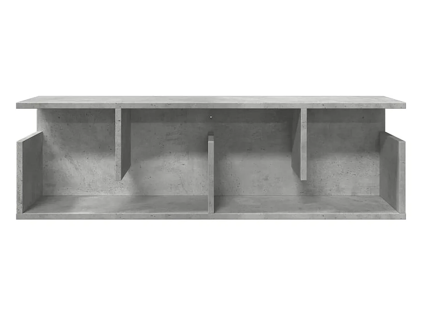 Armario de pared 100x20x30 cm madera de ingeniería gris hormigón