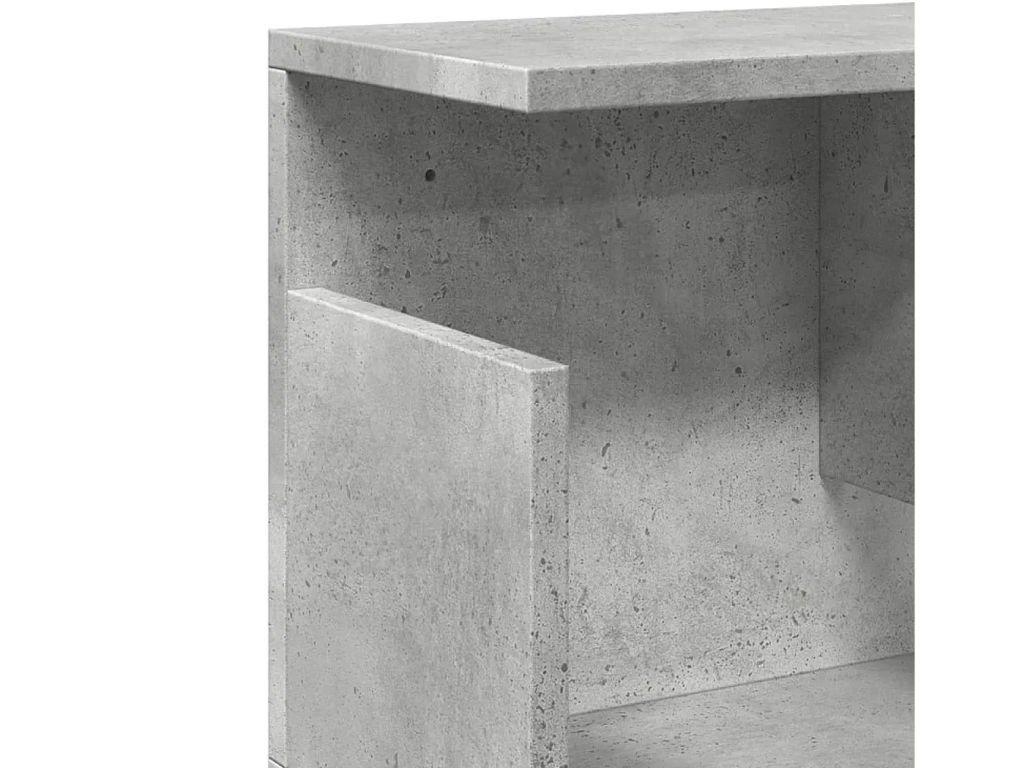 Armario de pared 100x20x30 cm madera de ingeniería gris hormigón