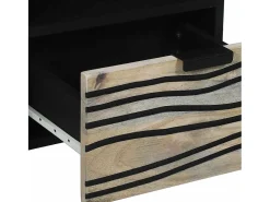 Armario de TV Blanco 70 x 33 x 46 cm madera maciza de mango