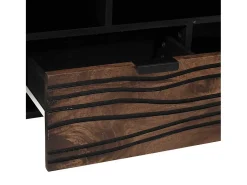 Armario de TV Marrón 105 x 33 x 46 cm madera maciza de mango