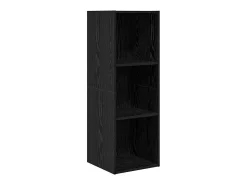 Armario de TV Roble negro 37 x 37 x 107 cm Madera contrachapada