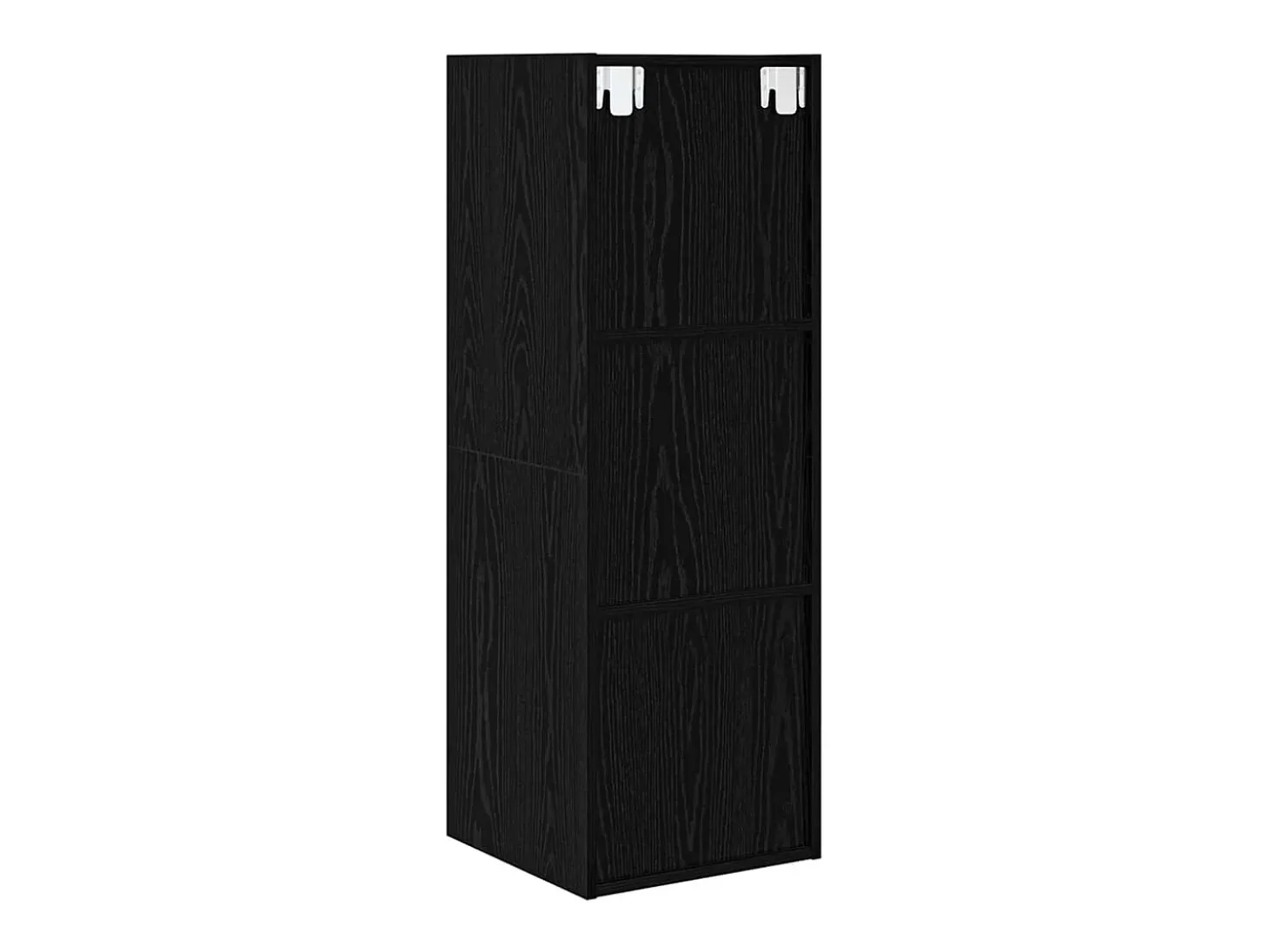Armario de TV Roble negro 37 x 37 x 107 cm Madera contrachapada