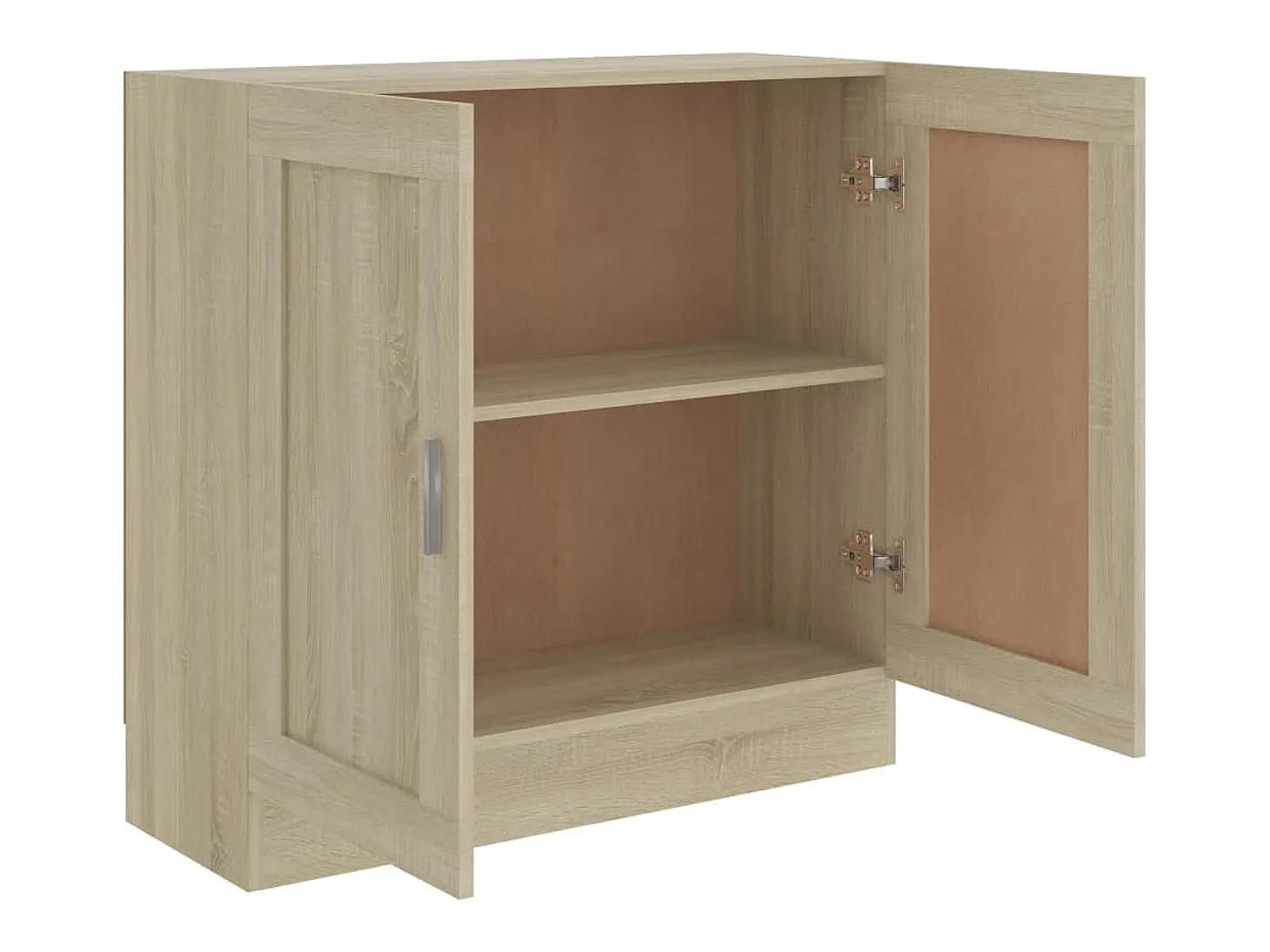 Armario libros madera contrachapada color roble 82,5x30,5x80 cm