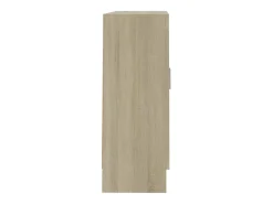 Armario libros madera contrachapada color roble 82,5x30,5x80 cm