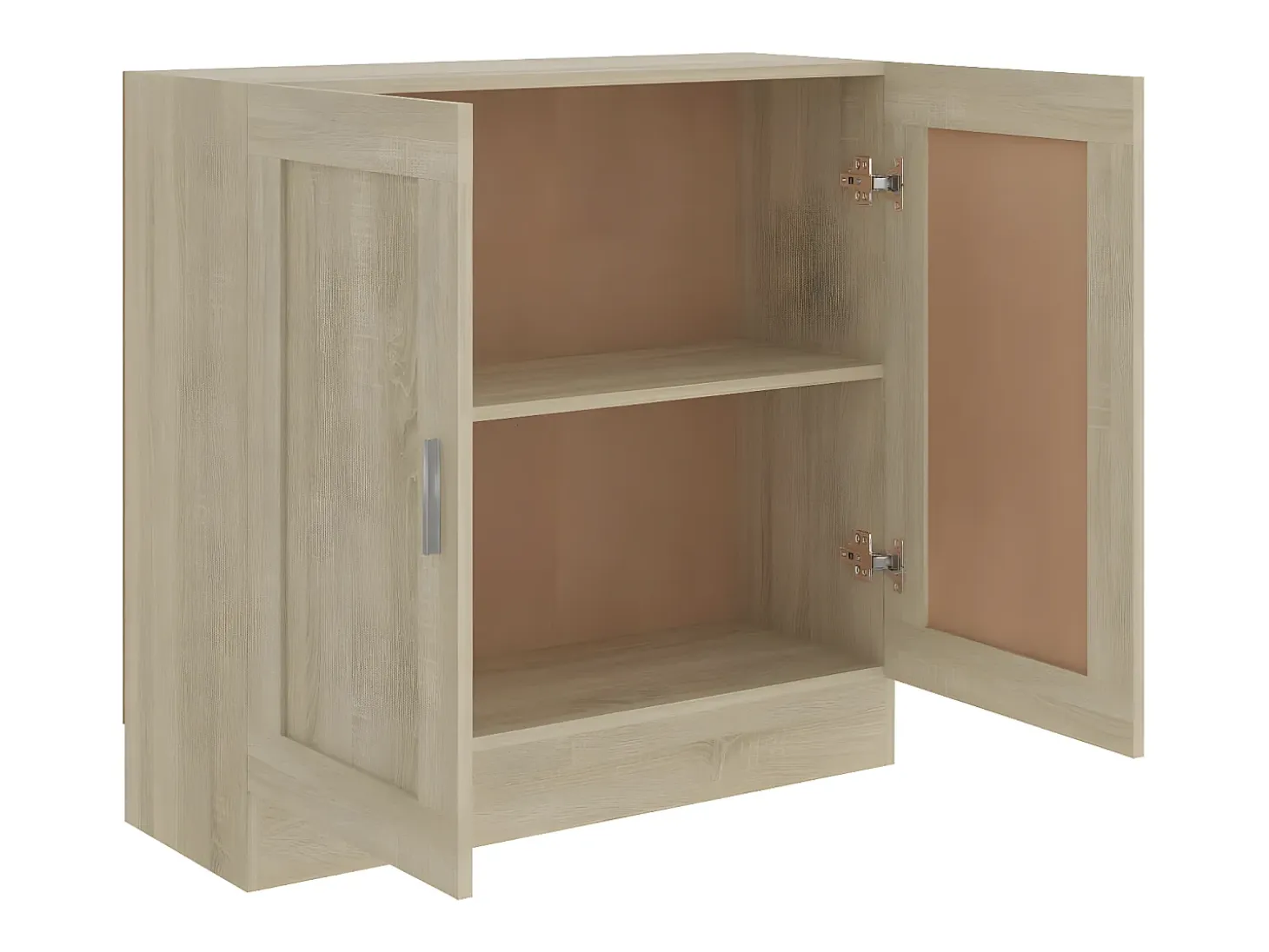Armario libros madera contrachapada color roble 82,5x30,5x80 cm