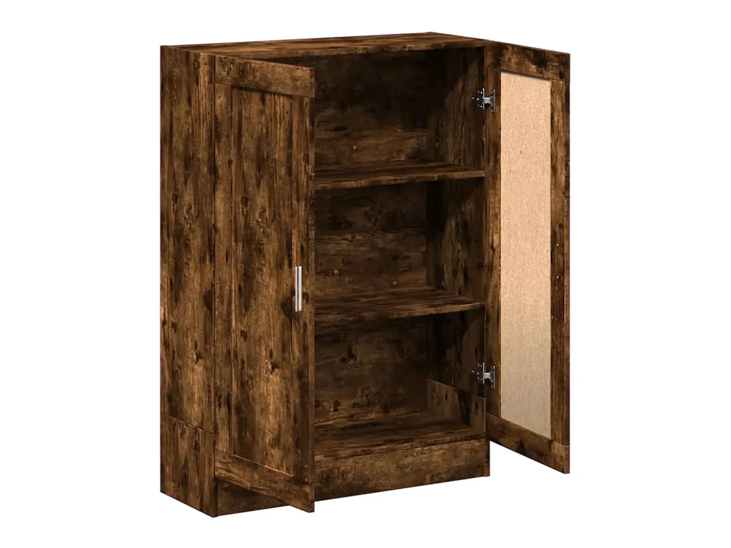 Armario libros madera de ingeniería roble humo 82,5x30,5x115 cm ES258372