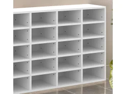 Armario para zapatos blanco 104x30x65.5 lysander