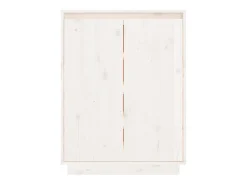 Armario zapatero de madera maciza de pino 60x35x80 cm ES537935