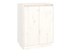 Armario zapatero de madera maciza de pino 60x35x80 cm ES537935