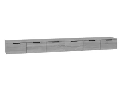 armarios de pared de madera de ingeniería gris Sonoma de 102 x 30 x 20 cm