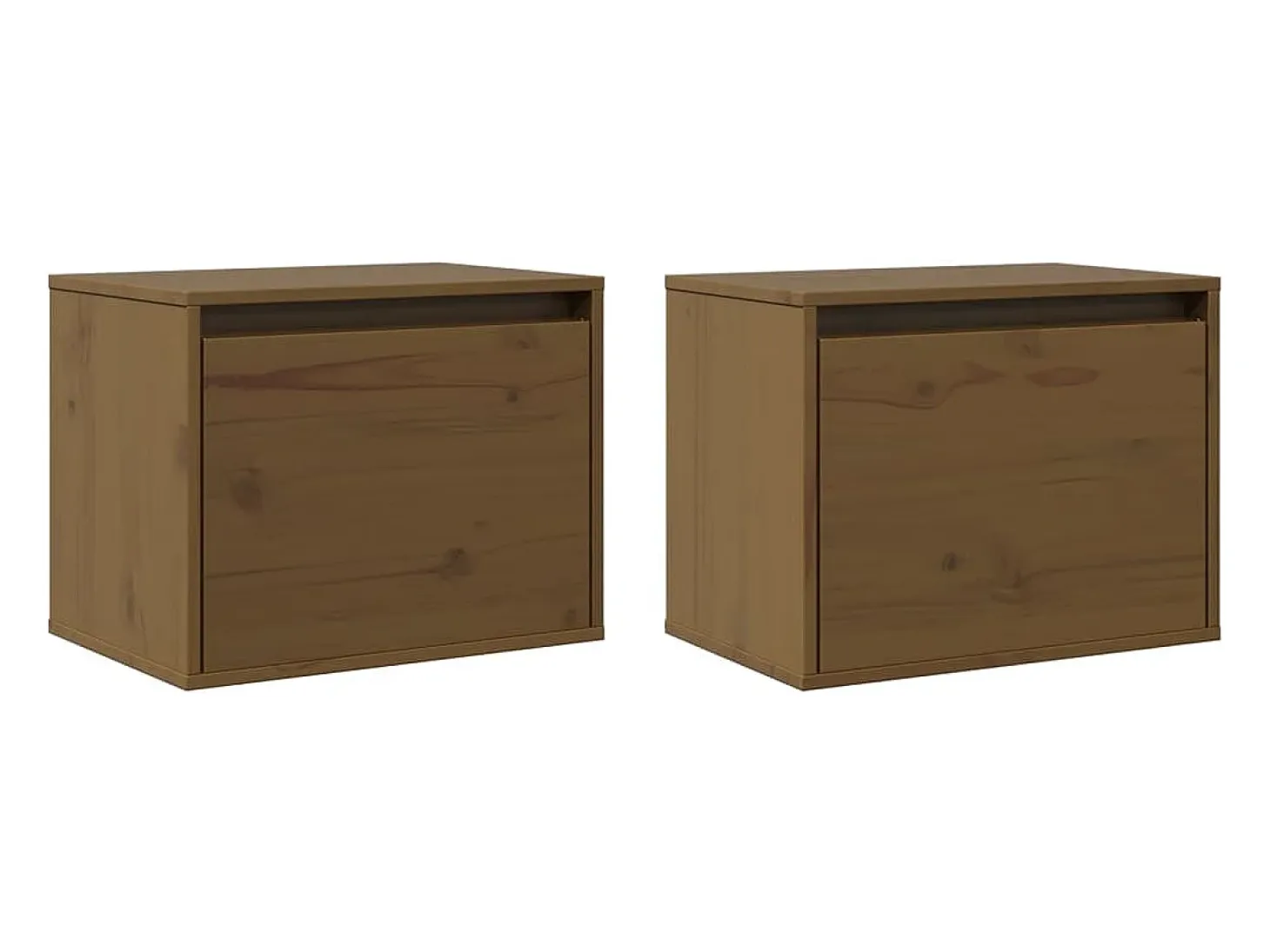 armarios de pared marrón miel de 45 x 30 x 35 cm, madera maciza de pino.