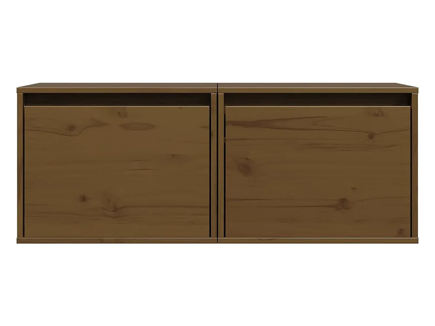 armarios de pared marrón miel de 45 x 30 x 35 cm, madera maciza de pino.