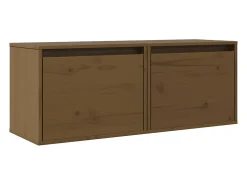 armarios de pared marrón miel de 45 x 30 x 35 cm, madera maciza de pino.