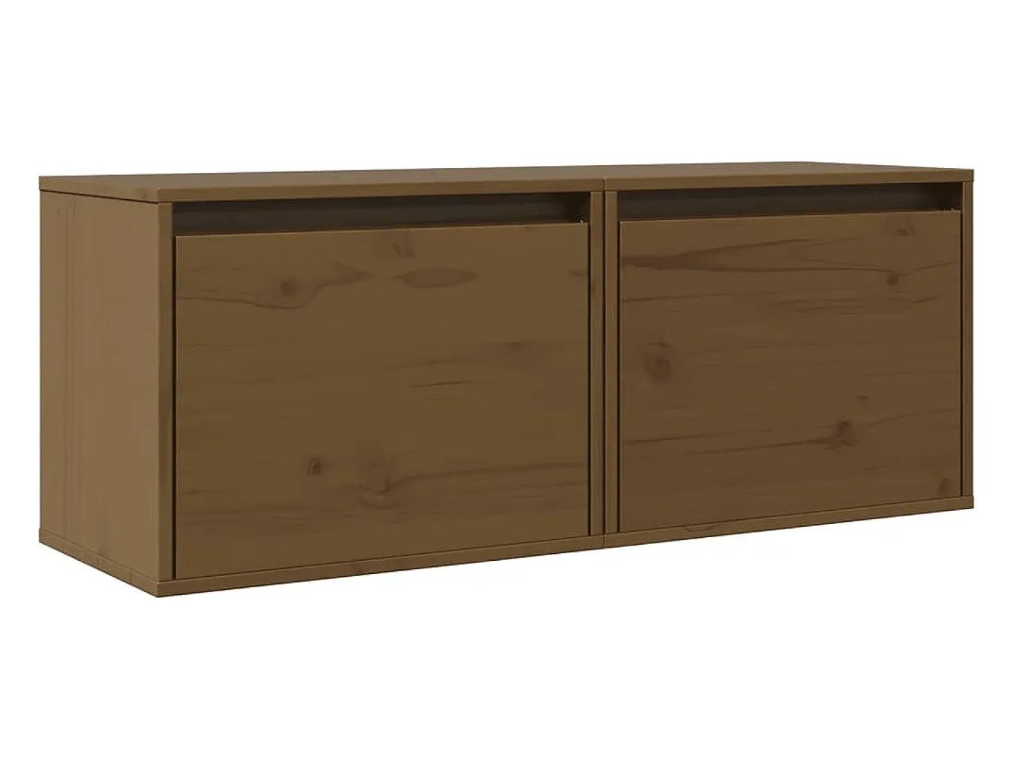 armarios de pared marrón miel de 45 x 30 x 35 cm, madera maciza de pino.