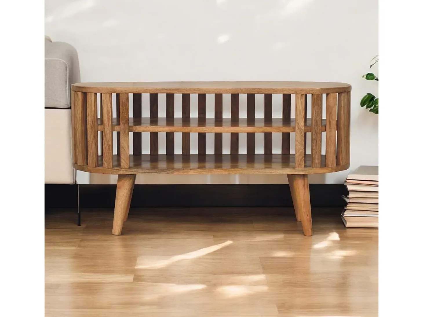Artisan Furniture Madera maciza Unidad multimedia mini Ariella