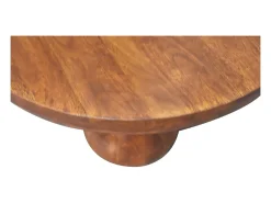Artisan Furniture Mesa de madera maciza Chestnut Central Ball