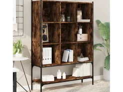 Assen Estantería madera de ingeniería roble ahumado 102x30x141,5 cm