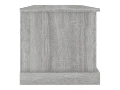 Baúl almacenaje madera contrachapada gris sonoma 70x40x38 cm