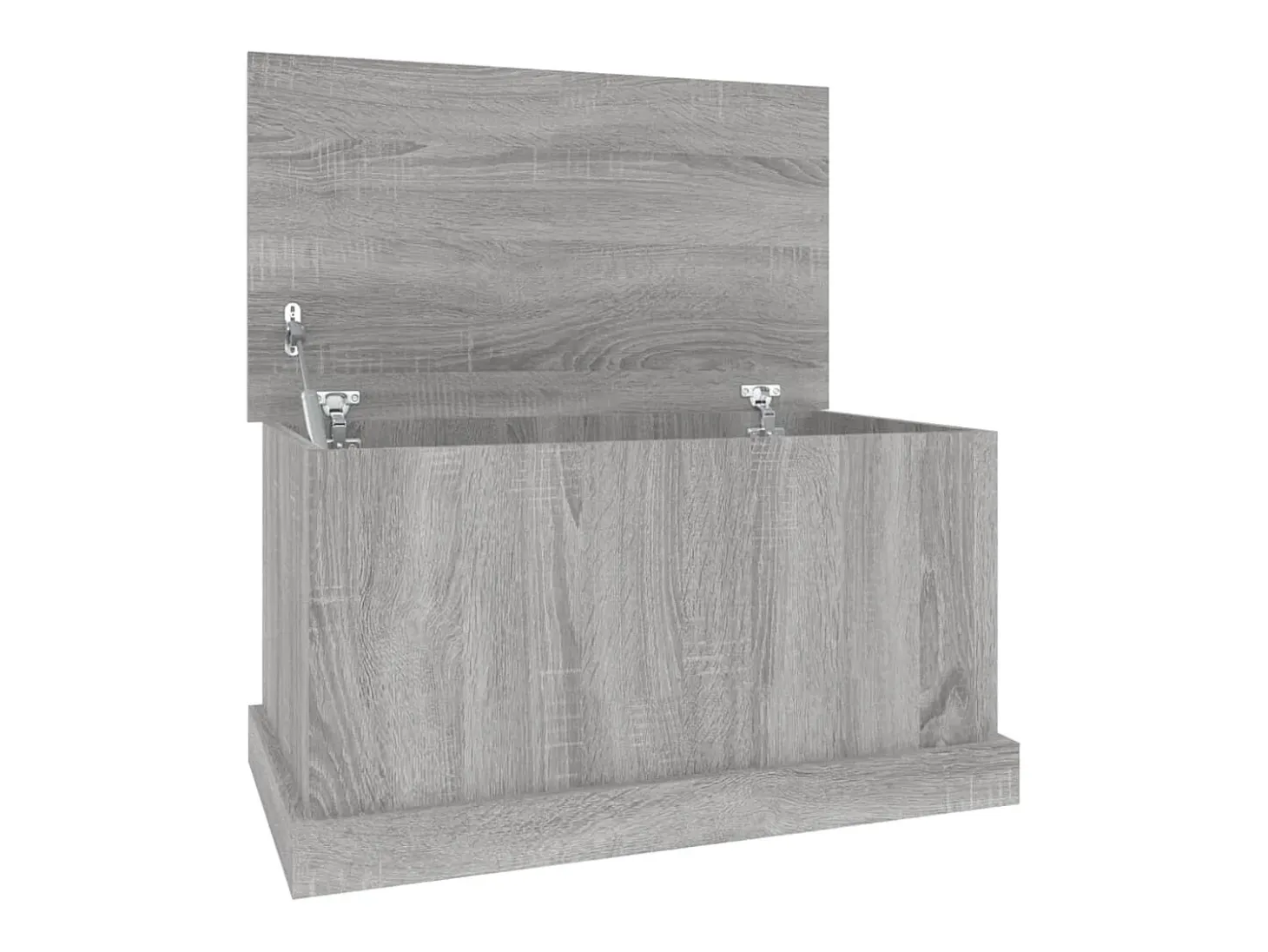 Baúl almacenaje madera contrachapada gris sonoma 70x40x38 cm