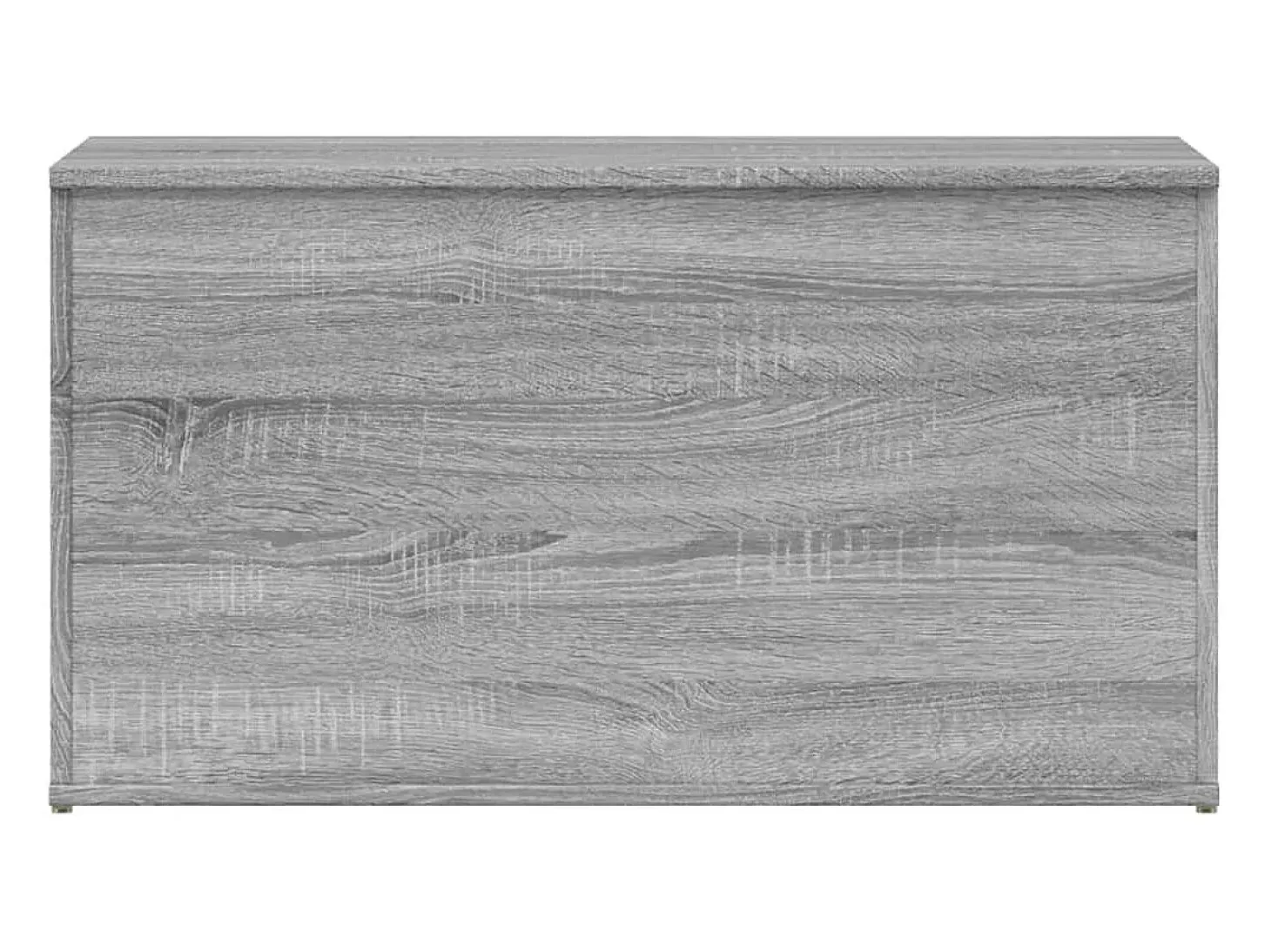 Baúl de almacenaje madera contrachapada gris Sonoma 84x42x46 cm