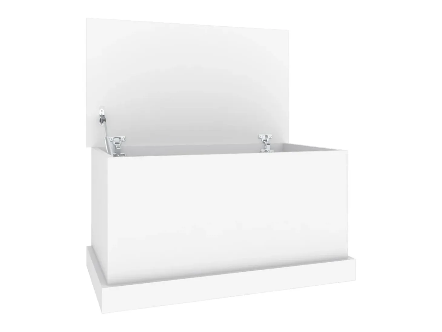 Baúl de almacenaje madera contrachapada blanco 70x40x38 cm ES335511