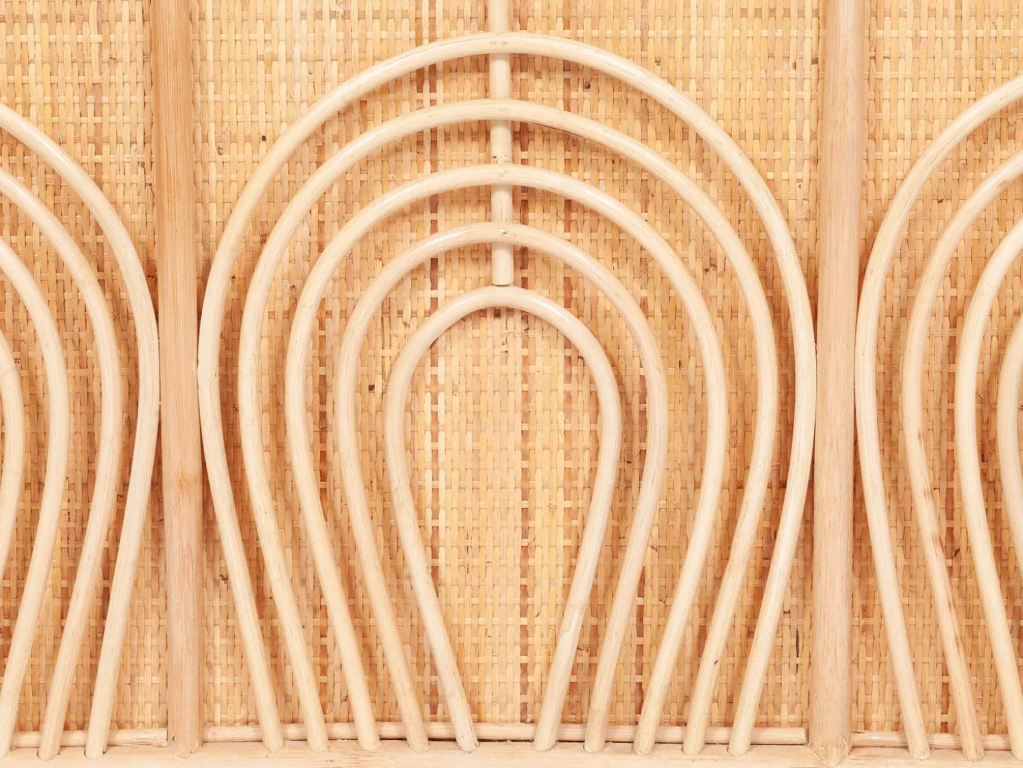 Baúl de almacenamiento de mimbre trenzado, An.91 x P. 48 x Al. 58 cm, Natural, LUMORA
